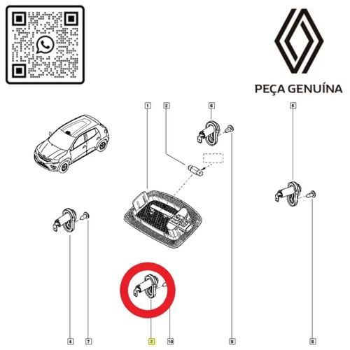RN 06377R 253606377R Interruptor Luz Porta Kwid 1.0 12v 2016 Em Diante -3-